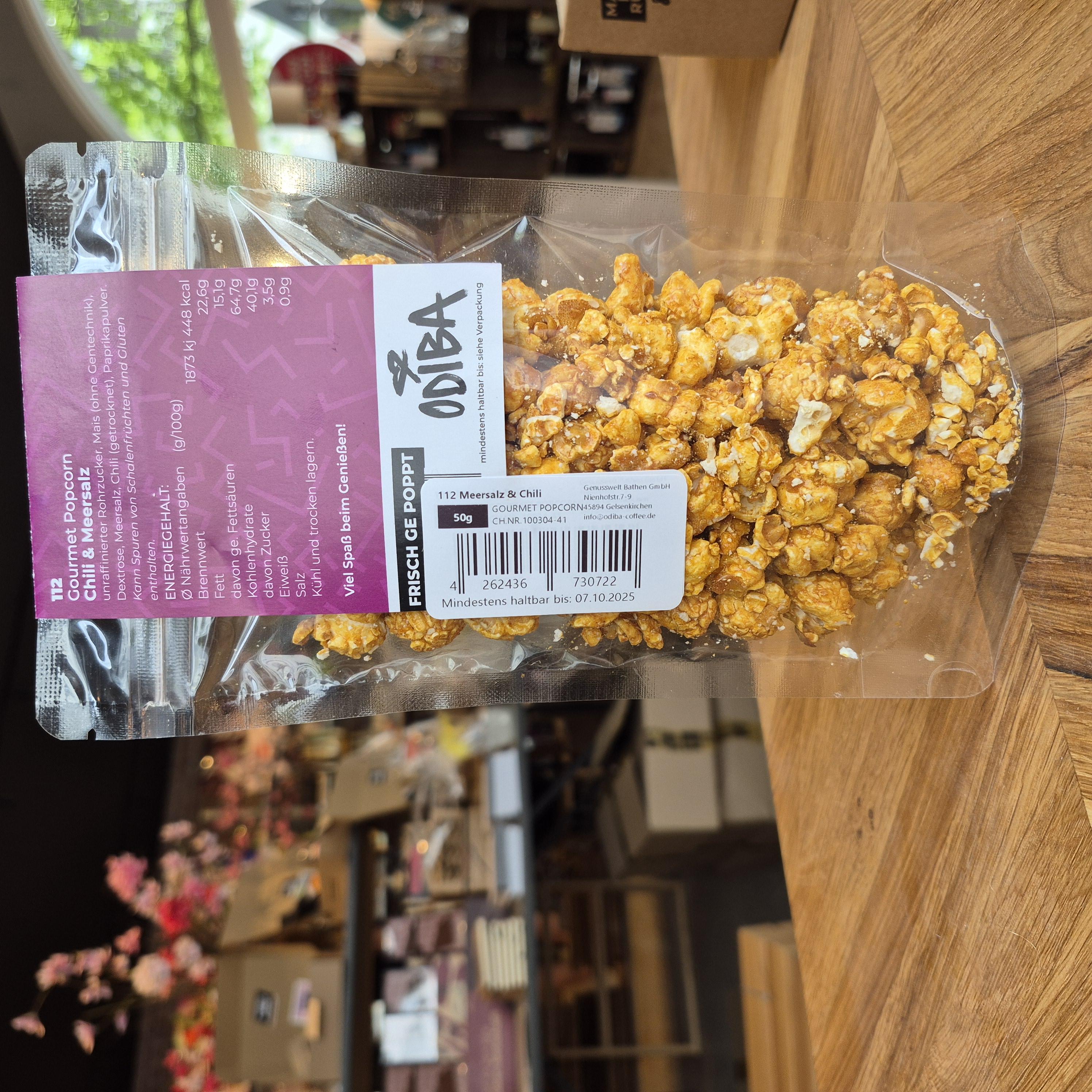 112 ODIBA Gourmet Popcorn Chili & Meersalz