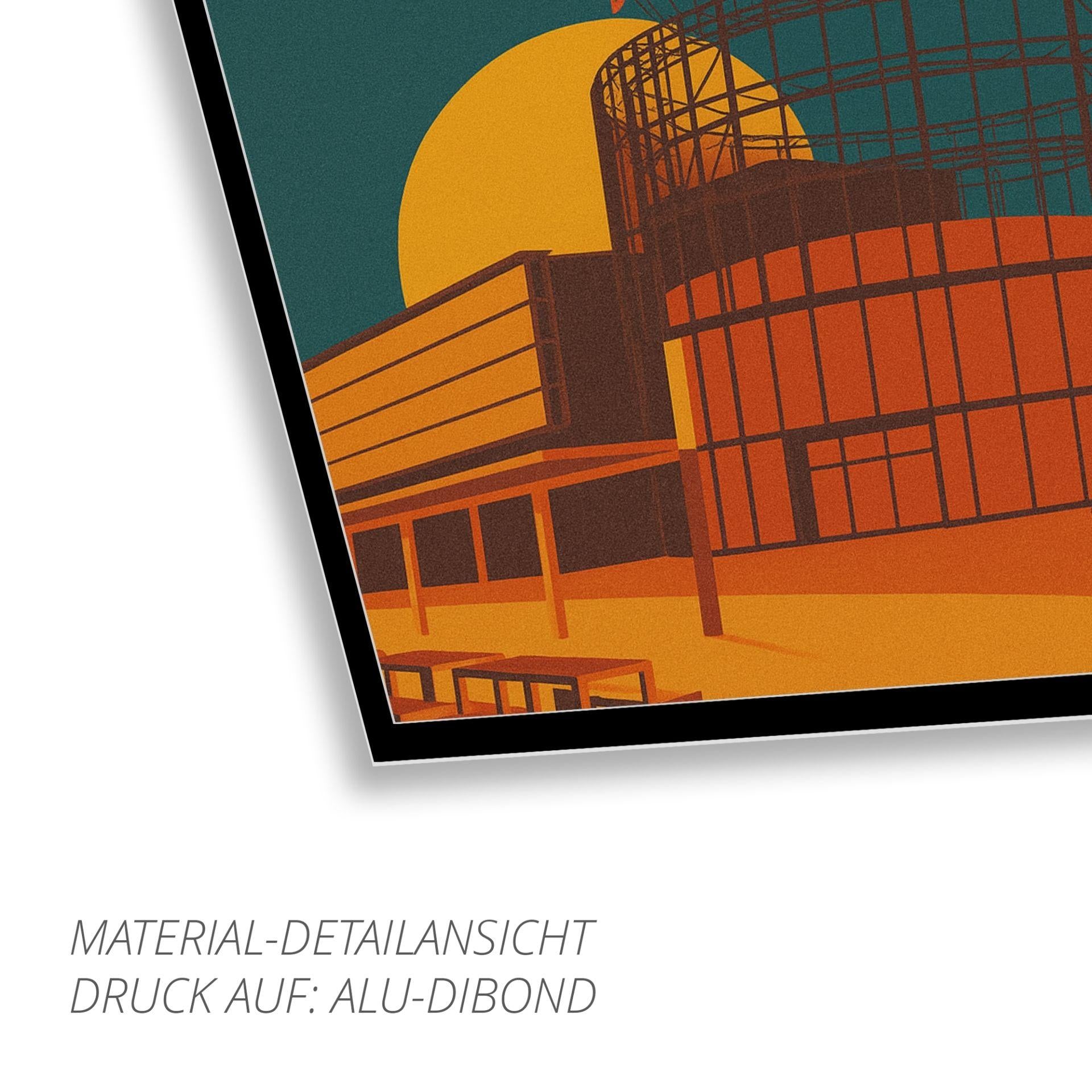 Bermuda3Eck Bochum – Retro Poster im 70er-Stil
