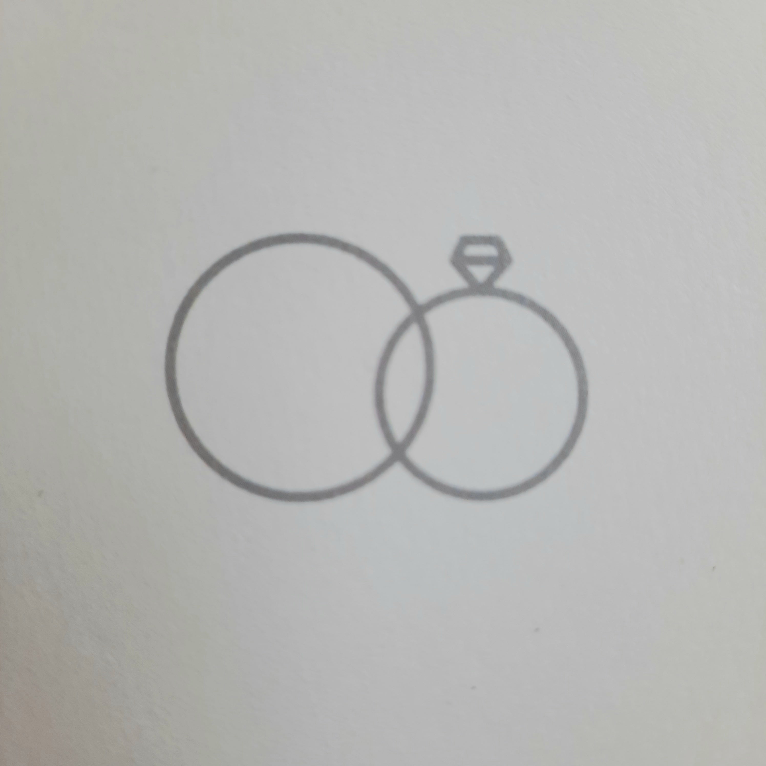 Hochzeitskarte Ringe