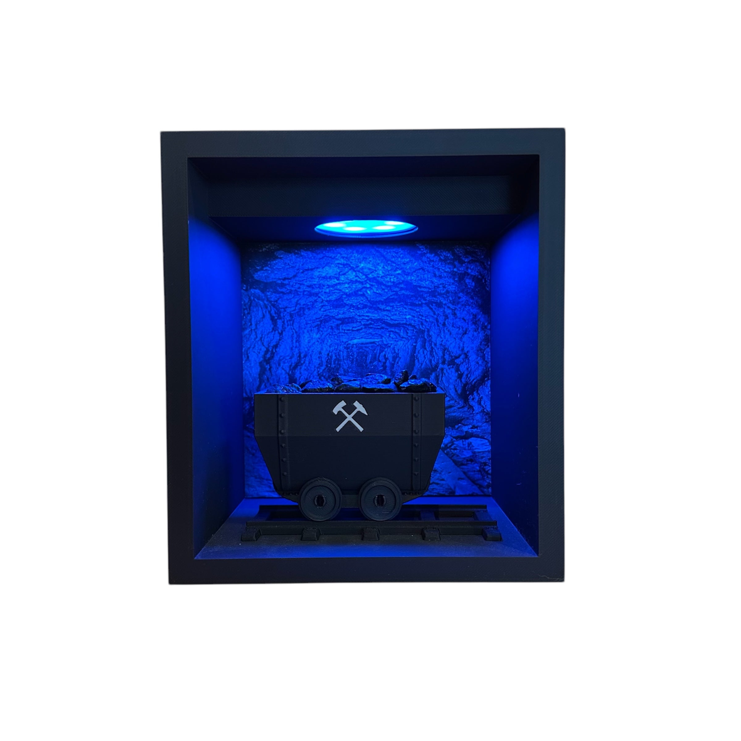 Kohlestollenkasten Farbe blau