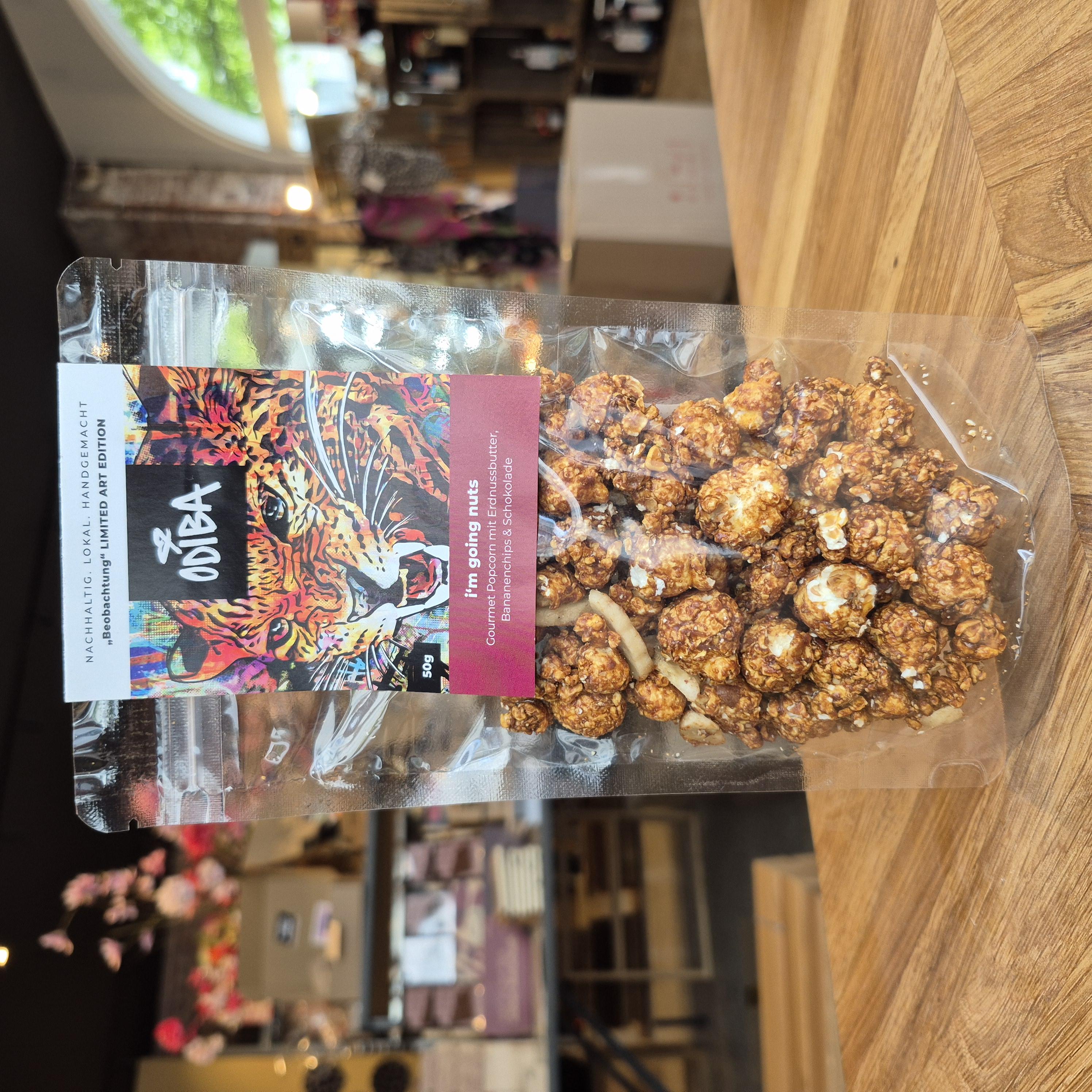 Popcorn i´m going nuts 50g ODIBA