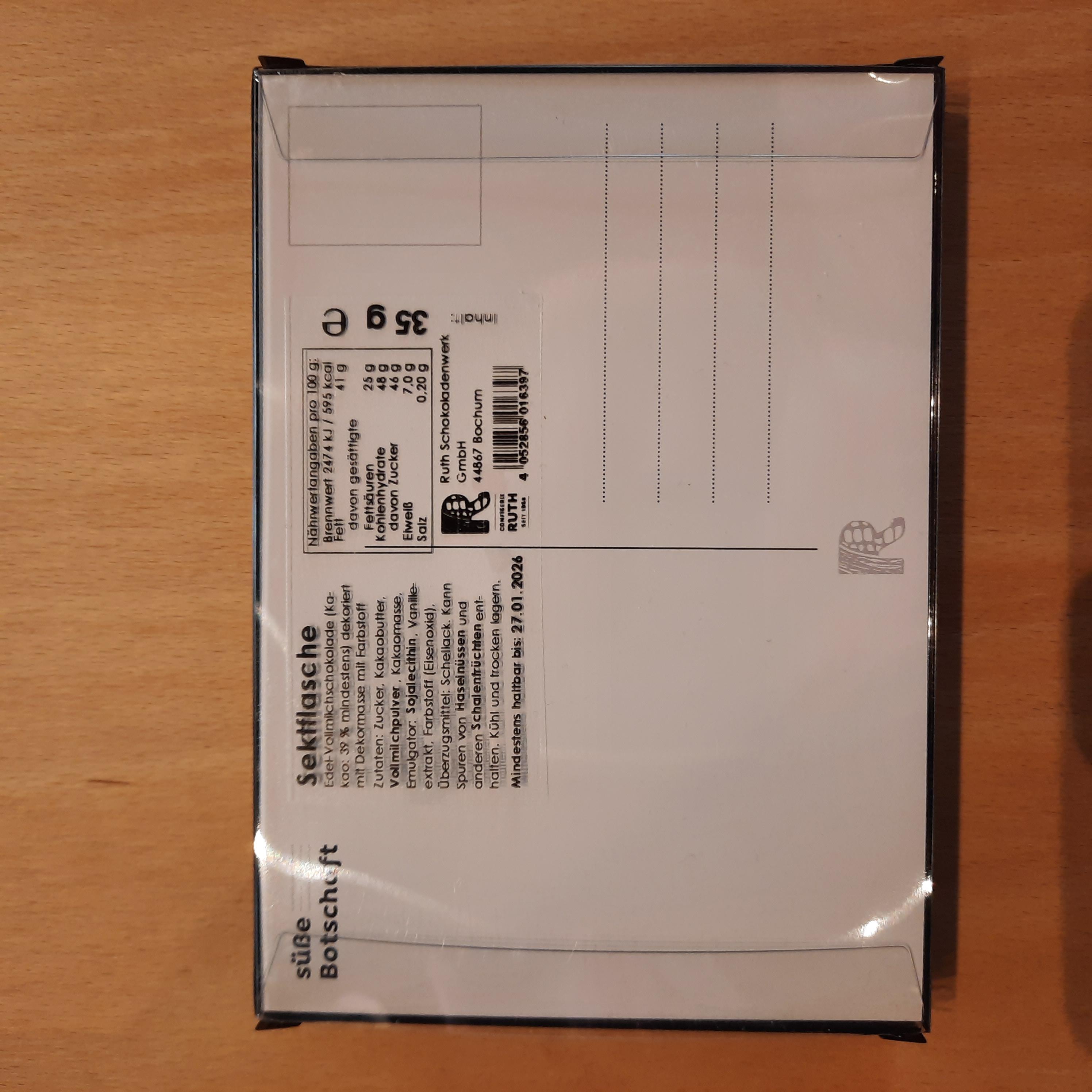 Süße Botschaft "Herzlichen Glückwunsch" Sekt