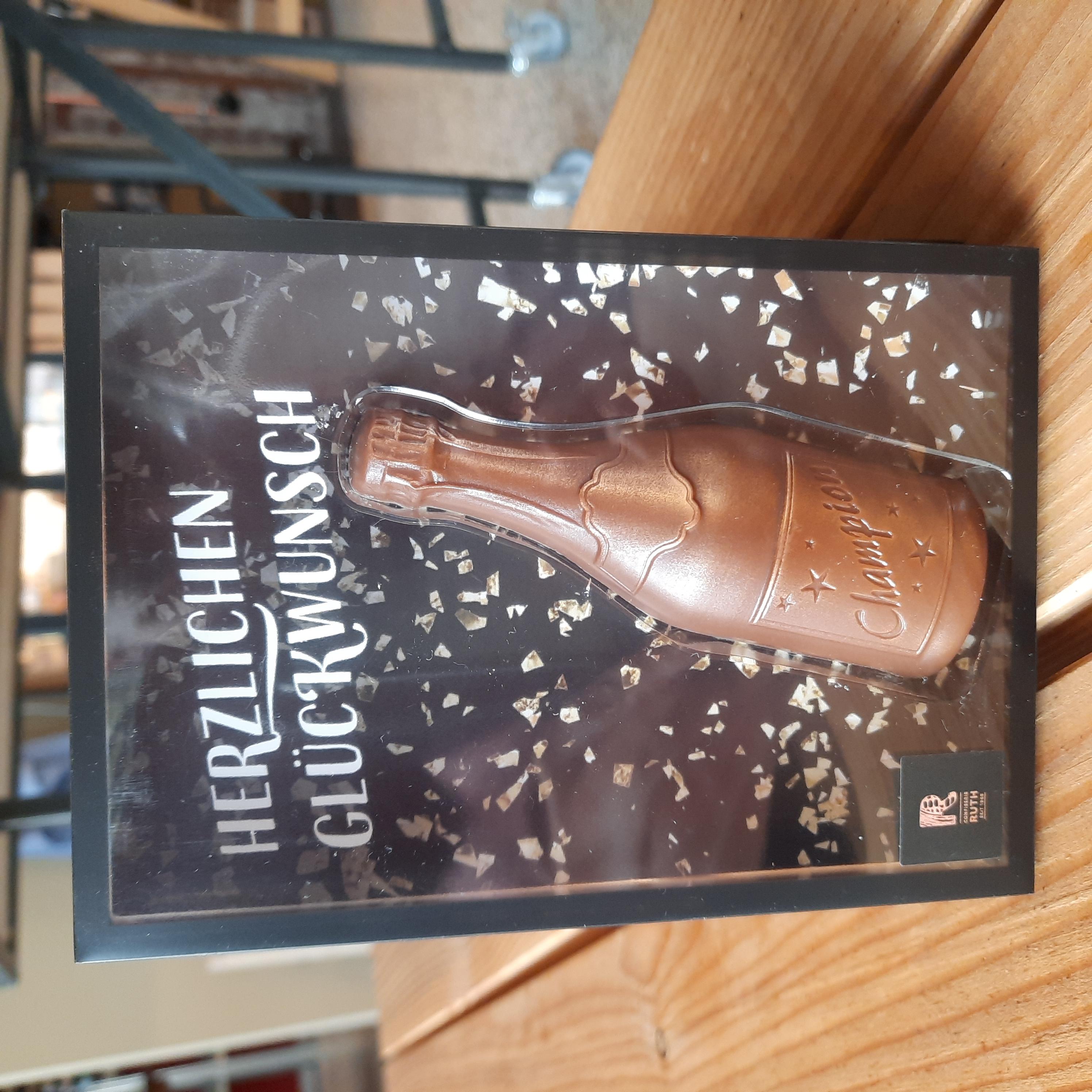 Süße Botschaft "Herzlichen Glückwunsch" Sekt