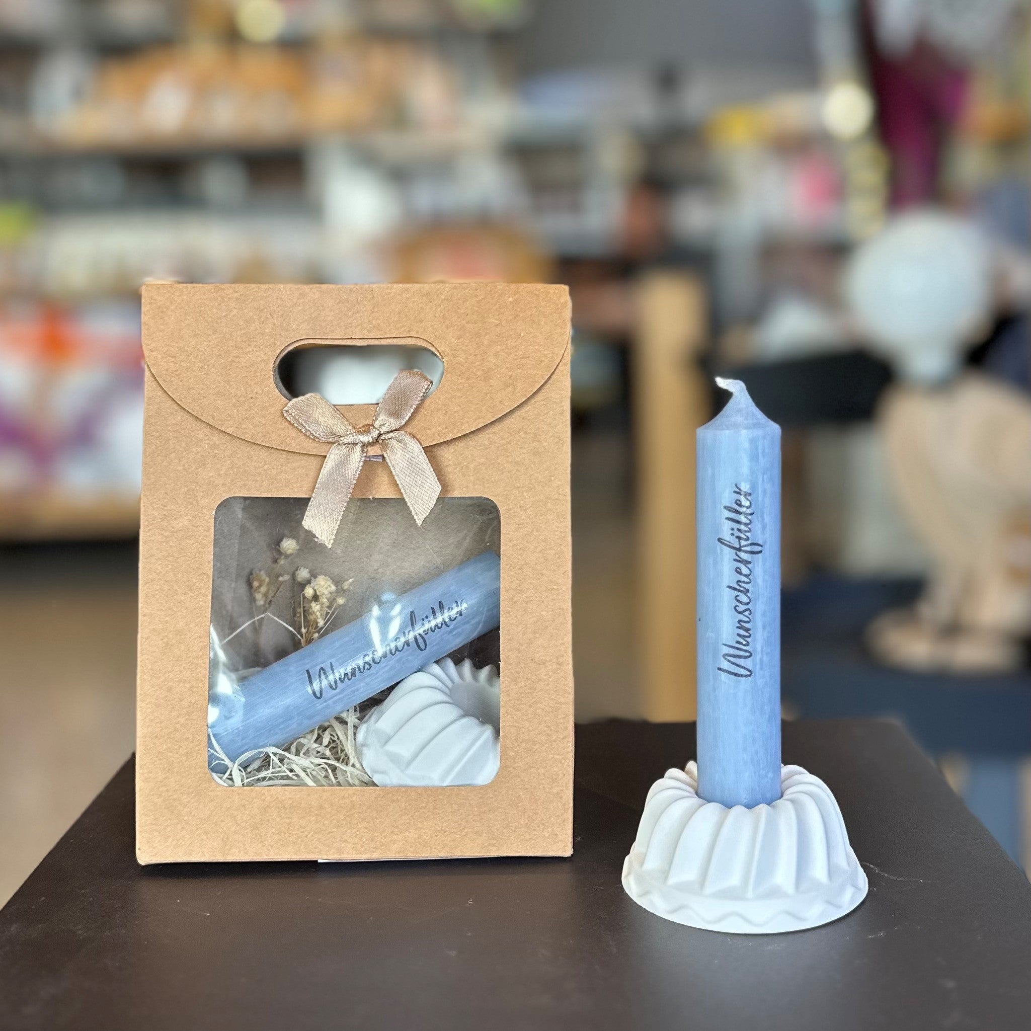 Pilz & Wunscherfüller Geschenktasche Kerze Tasche klein