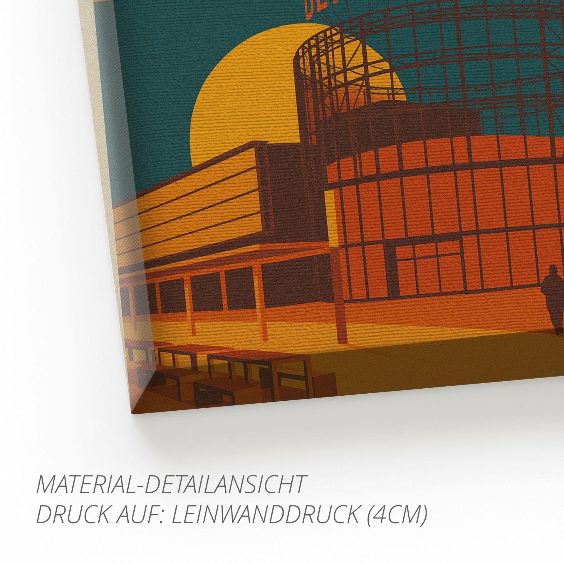 Bermuda3Eck Bochum – Retro Poster im 70er-Stil