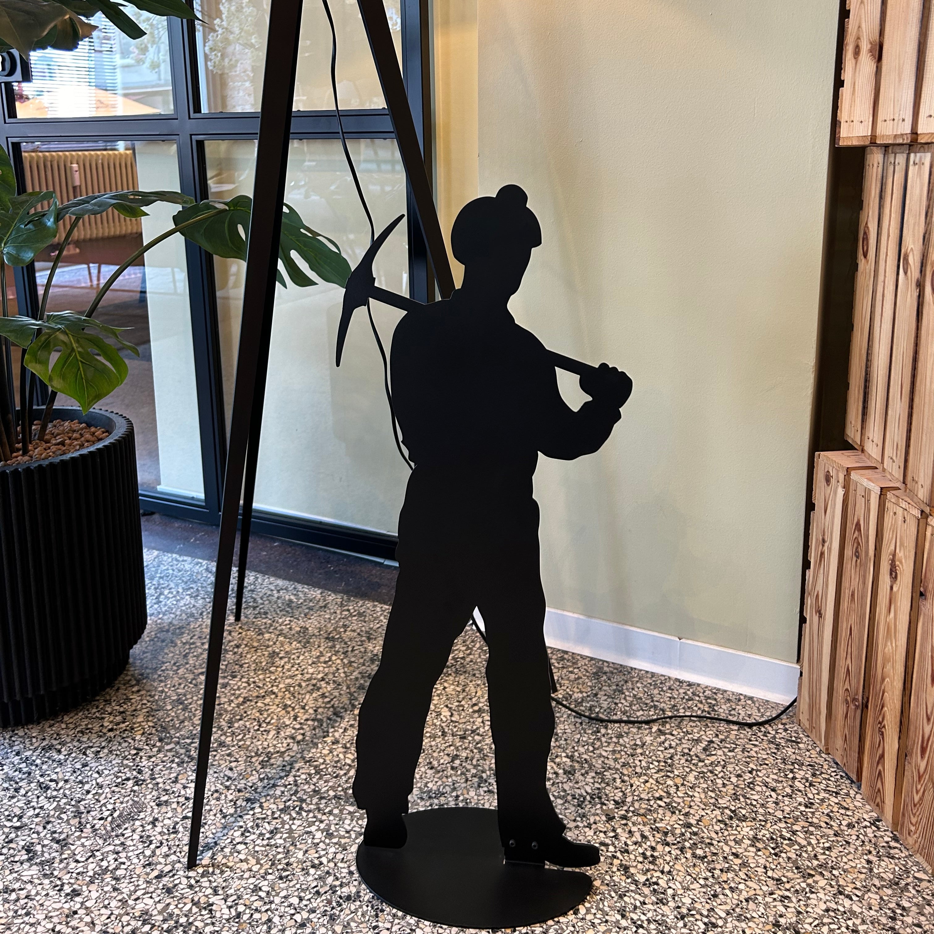 Bergmann Stahl Schwarz 31 x 75 cm