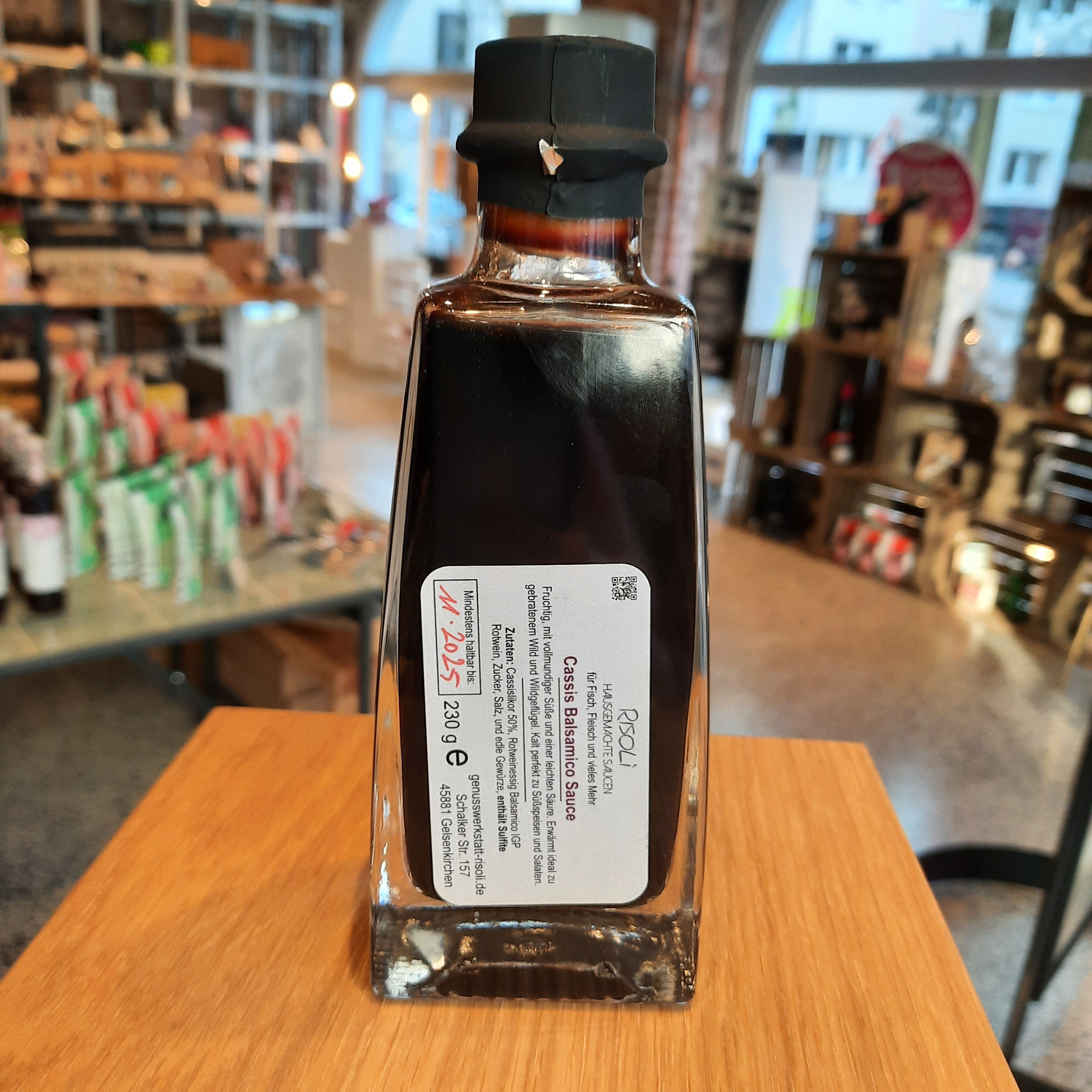 Balsamico Cassis Risoli Flasche 230g