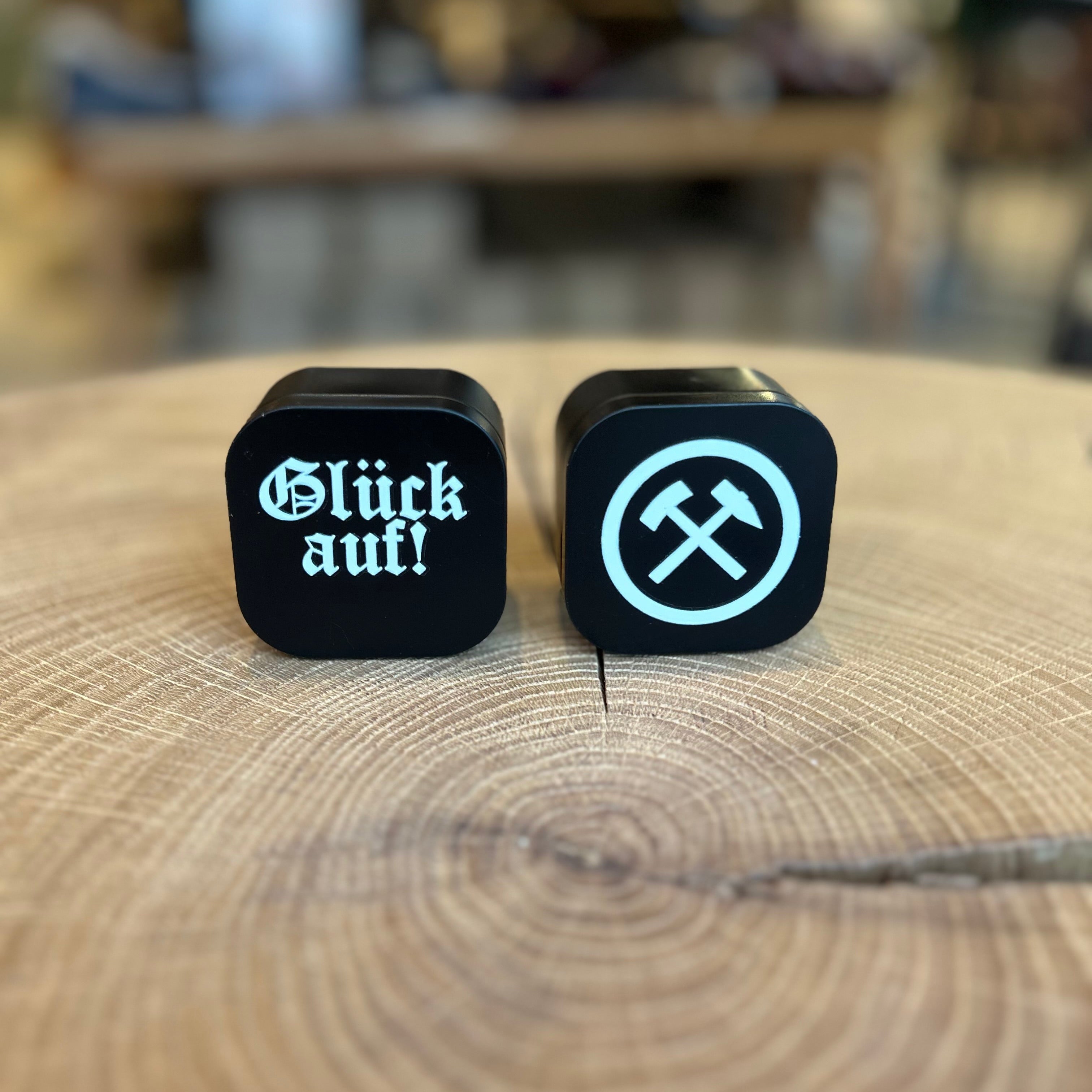 Kerze Dose mit Druck Ruhrpottmotiv