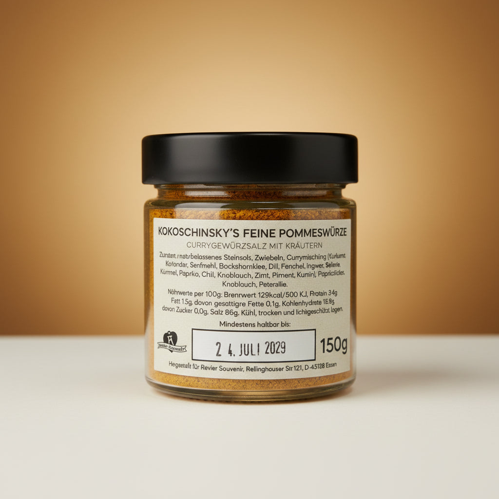 Kokoschinskys Feine Pommeswürze im Glas 