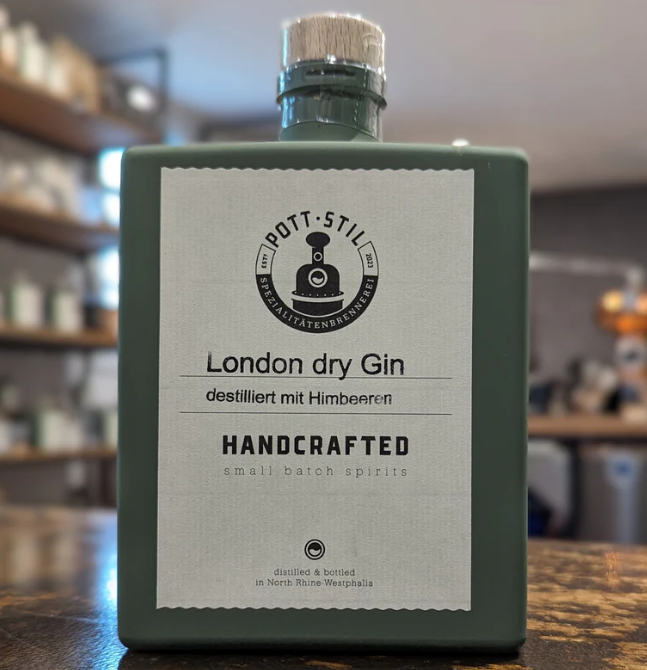 London dry Gin destilliert mit Himbeeren 200ml 45% vol