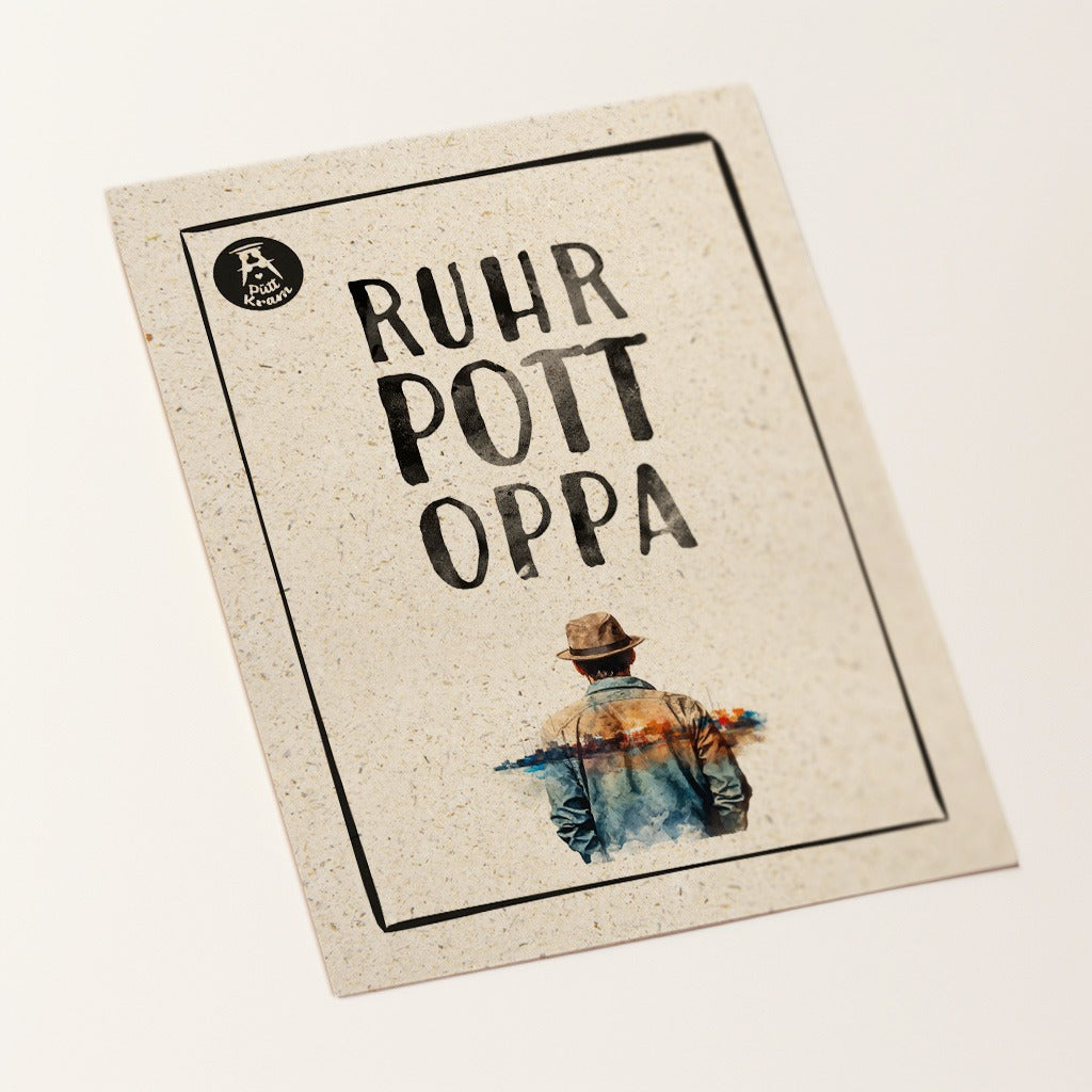 Postkarte Ruhrpott Oppa Püttkram