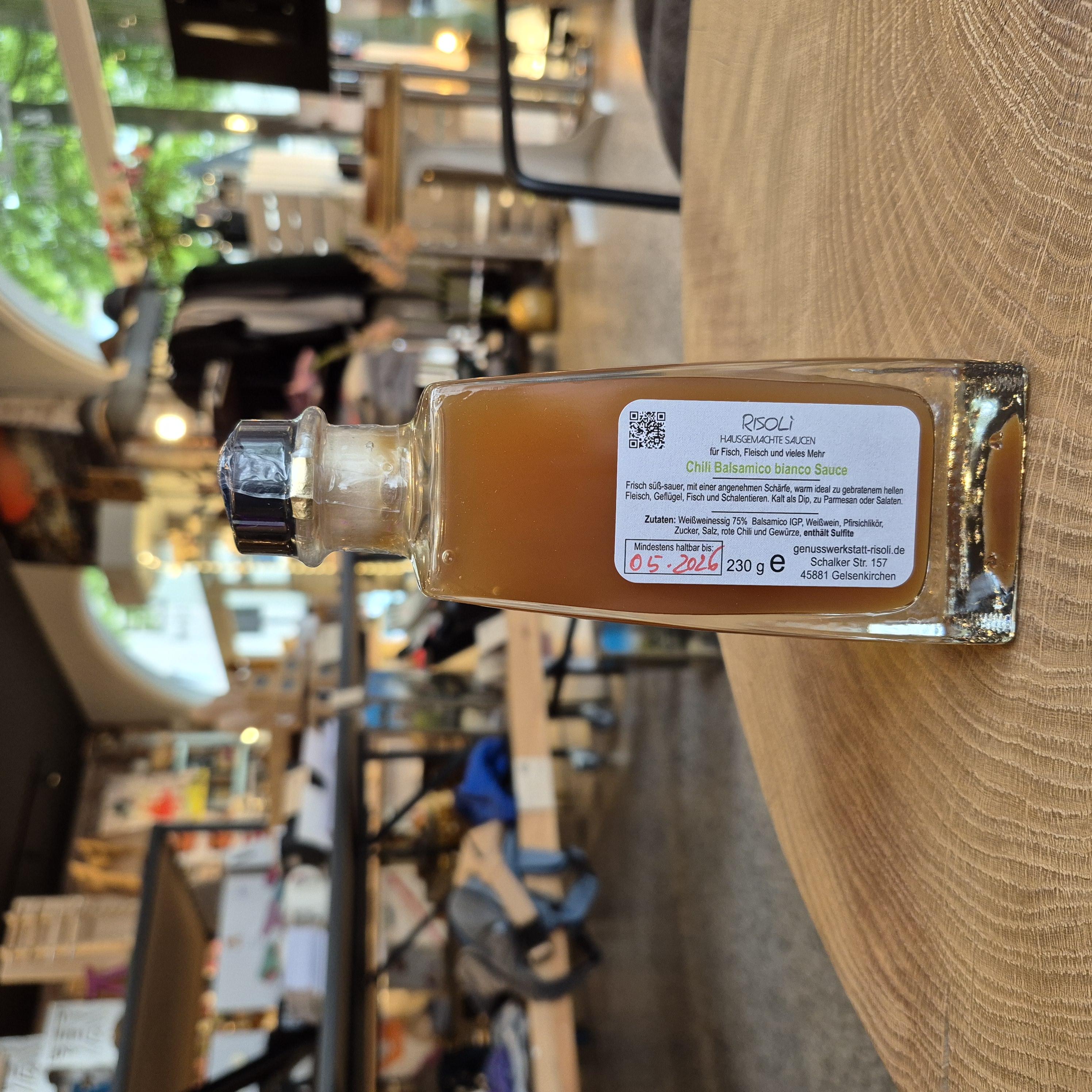 Balsamico Bianco Chili Risoli Flasche 230g (Kopie)