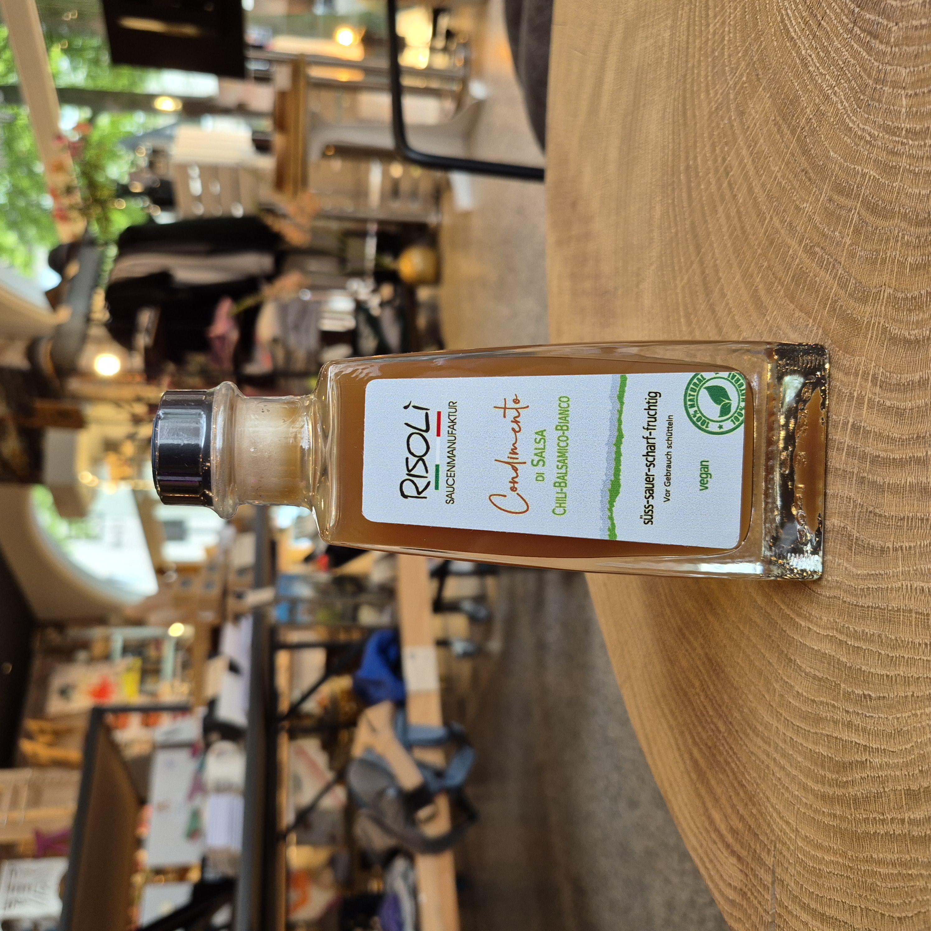 Balsamico Bianco Chili Risoli Flasche 230g (Kopie)