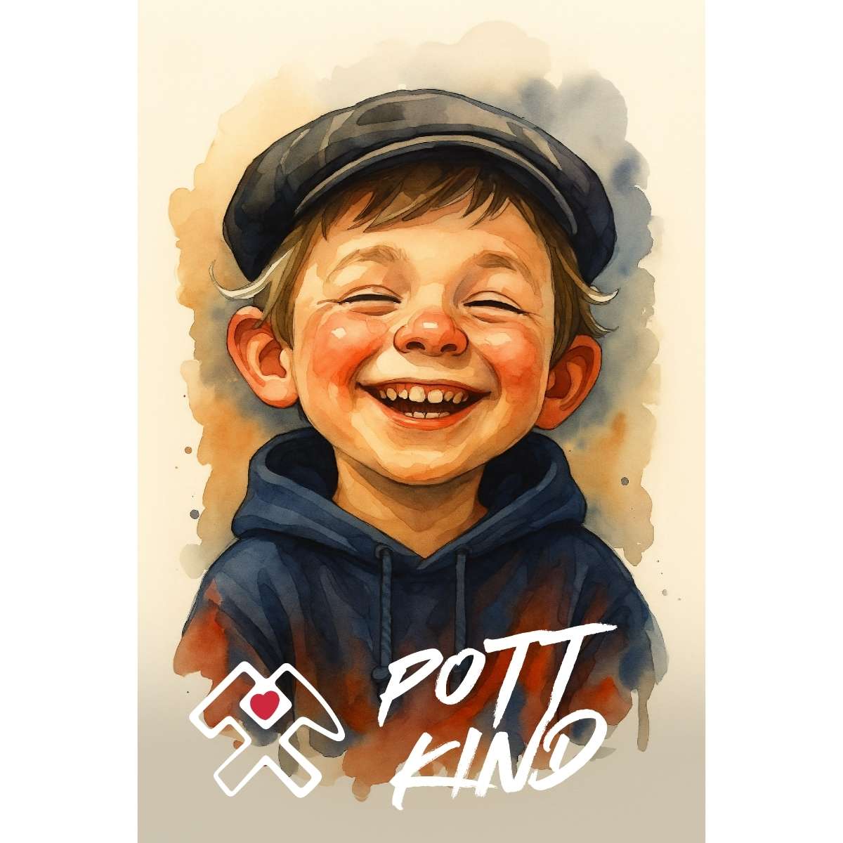 Retro Poster Ruhrpott-Kind (Junge) – 70er Style