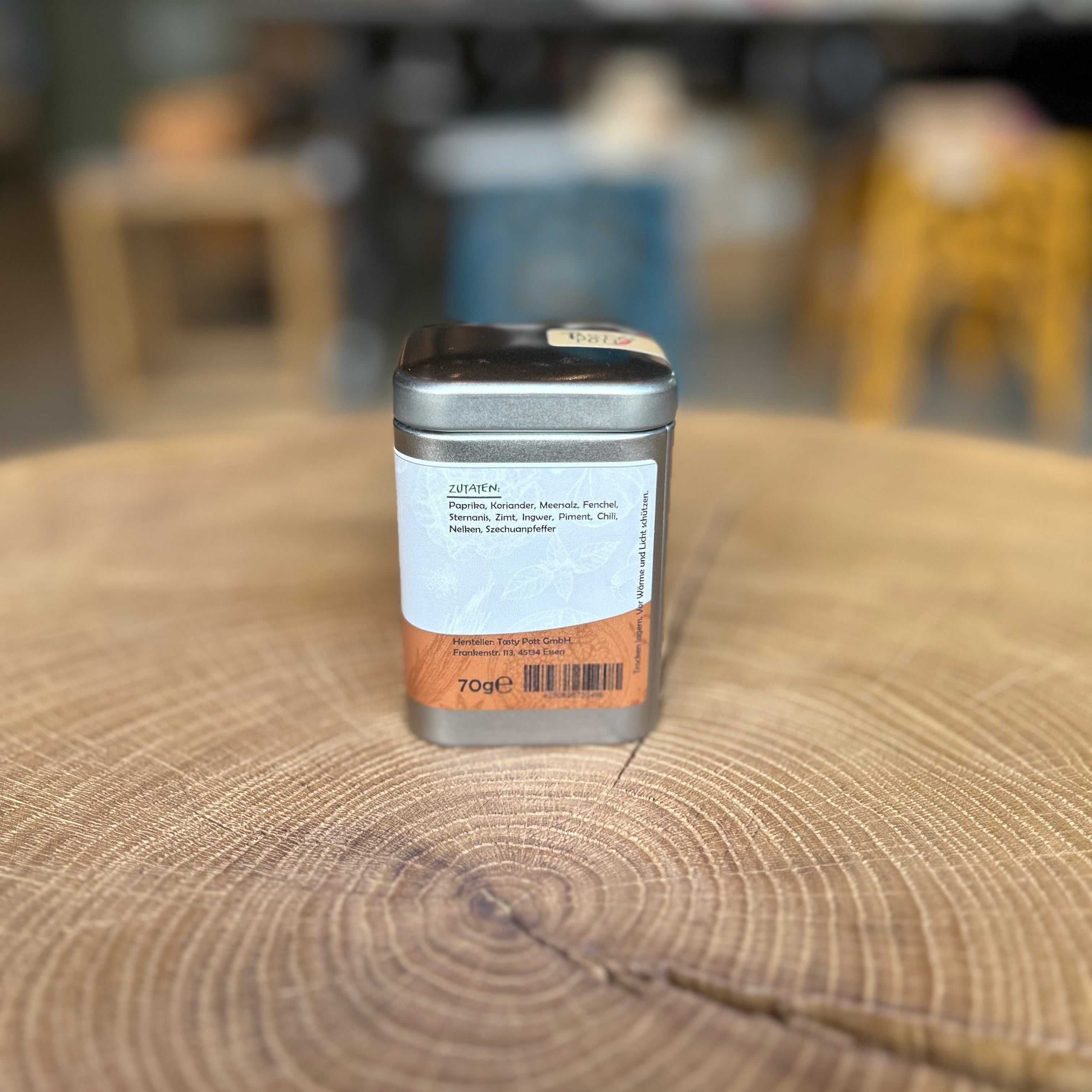 Tasty Pott Asiatisches Grillgewürz in Gewürzdose – aromatische Gewürzmischung für asiatische Grillgerichte, Fleisch, Fisch und Gemüse